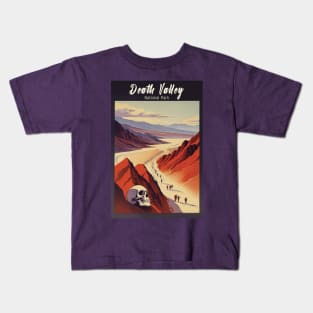 Death Valley National Park Vintage Travel  Poster Kids T-Shirt